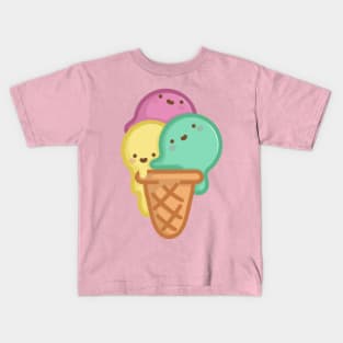 Super Cute Yummy Ice Cream - Kawaii Ice Cream Kids T-Shirt